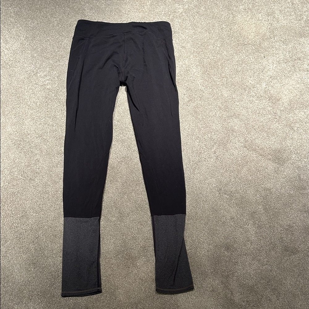 Athleta Black and Gray Leggings